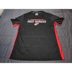 Detroit Red Wings Hockey Fanatics Authentic Pro Tee Large Black NHL 22x29